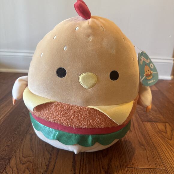 NEW Squishmallows Hendra the Chick Chicken Sandwich Plush Toy Stuffed Animal NWT - Picture 1 of 12